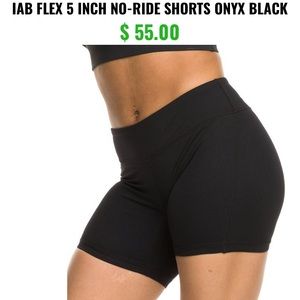 IAB MFG Flex 5 in No Ride Shorts- Onyx Black